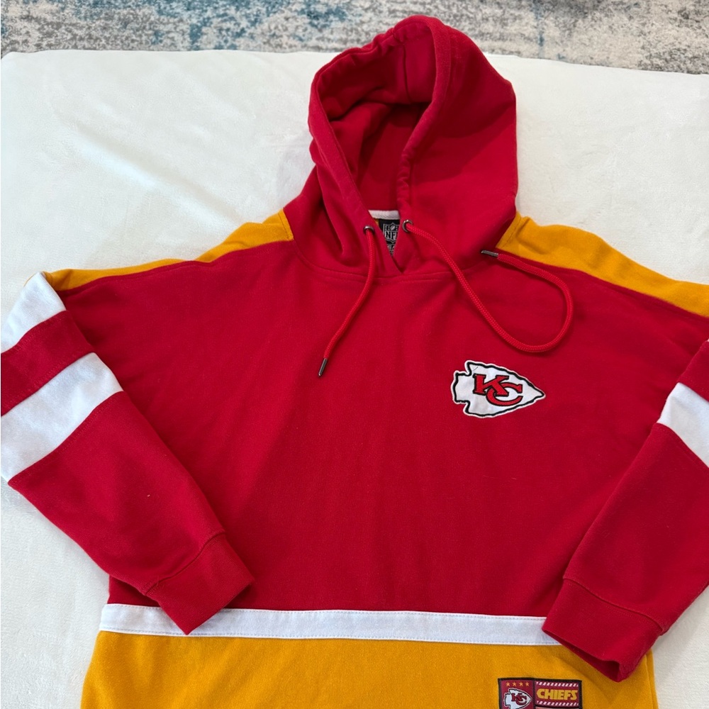 Kansas City Chiefs NFL Team Apparel Hooded Sweatshirt womens Size Small d80